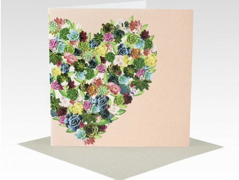 Card - Succulent Heart 2025 CSH